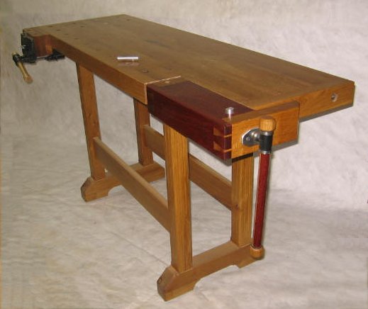 Classic woodworkers bench with tail vise